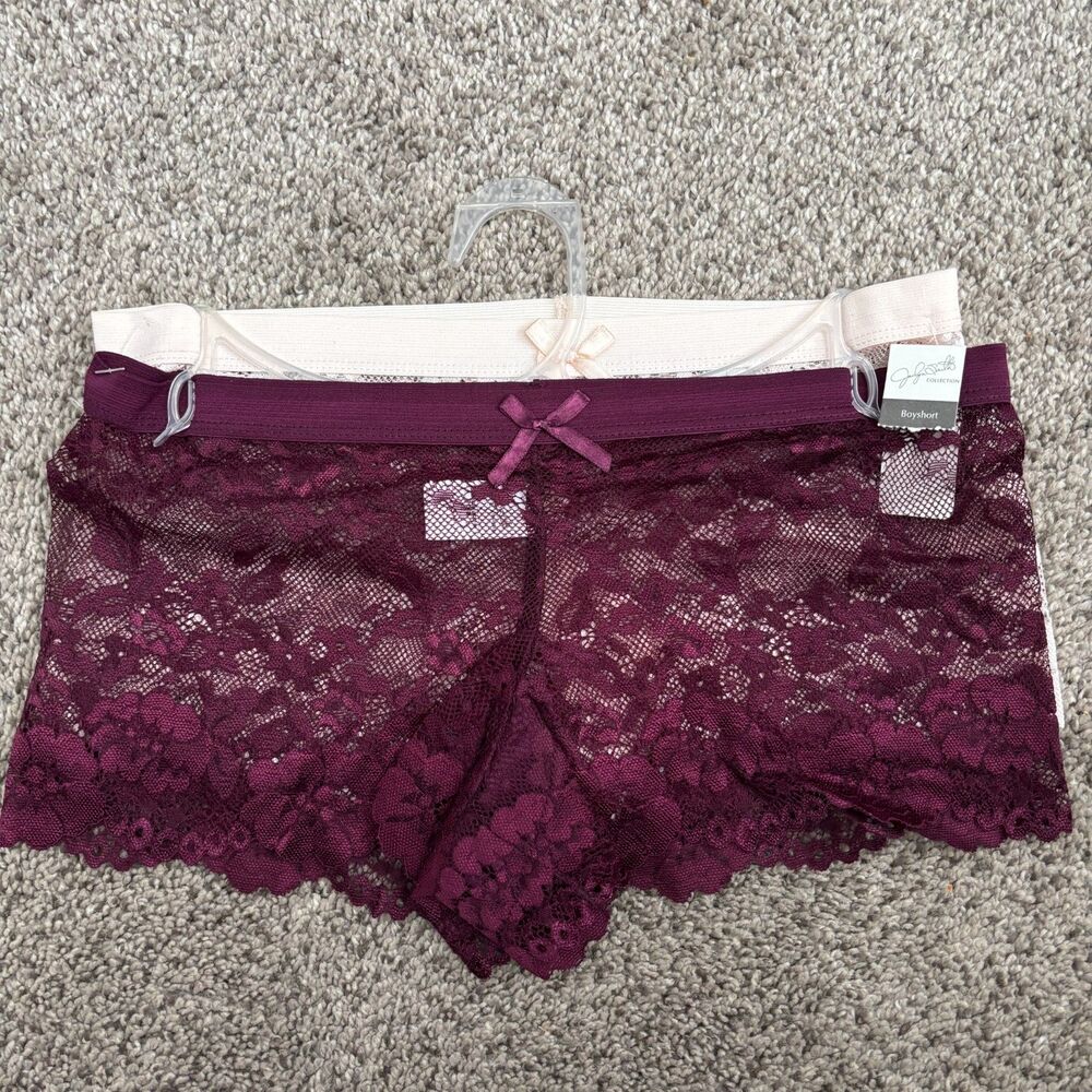 Jaclyn Smith Women's Size S 2 Pack Lace Boyshort Panties/Underwear/Under Garment